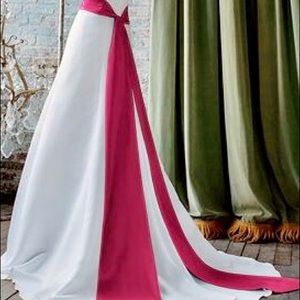 *More pics - open!!!! Satin White Gown. Make offer